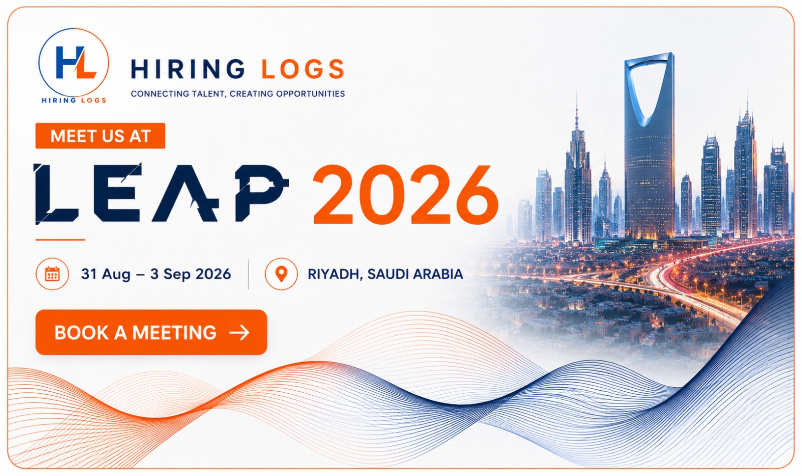 Meet Hiring Logs at LEAP 2026, 31 August to 3 September 2026, Riyadh, Saudi Arabia. Book a meeting.